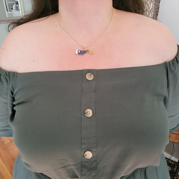 Koi Fish Carp Feng Shui Far East Layer Trendy Necklaces - Picture 9 of 16